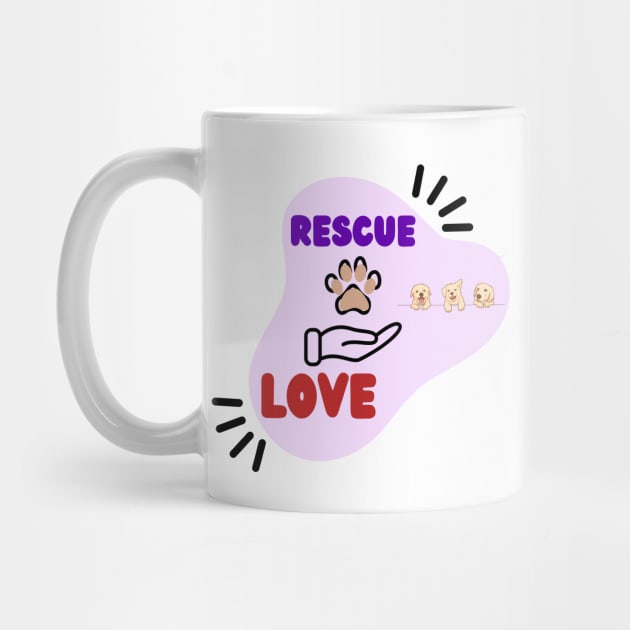 Rescue Love Design Rescue Dogs by FoxyChroma